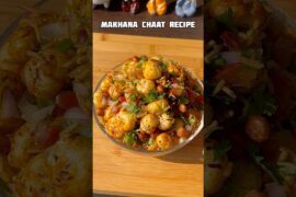 Healthy makhana chaat recipe #shorts #snacks #recipe #makhana #trending #viral #shortsfeed #cooking