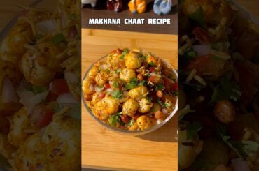 Healthy makhana chaat recipe #shorts #snacks #recipe #makhana #trending #viral #shortsfeed #cooking