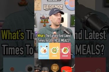 HOW EARLY And HOW LATE Should You Eat These Meals!? #shorts #breakfast #food #dinner #lunch