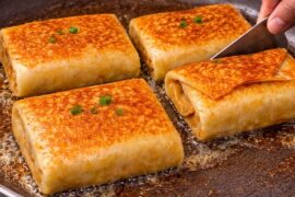 No Maida No Flour High Protein Healthy Breakfast | Creamy Veg Crepe Recipe |  Tiffin Recipes