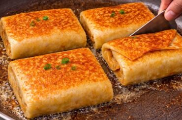 No Maida No Flour High Protein Healthy Breakfast | Creamy Veg Crepe Recipe |  Tiffin Recipes