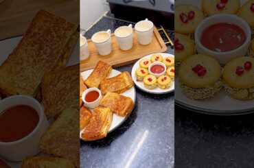 Some quick snacks for the guests #sonalkirasoi Monaco bites