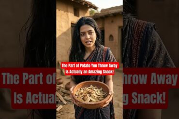 How Indians Discovered Potato Skin Can Also Be Eaten: Potato Peel Chips #shorts #foodshorts #snacks