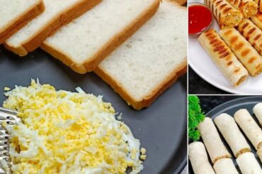 5 Minutes Healthy Snacks Recipes | Egg Snacks | Bread Roll Recipe | New Recipe | Egg Recipe