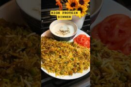 High Protein Soya Chunks Rice | Healthy 10 mins Dinner Recipe #Shorts