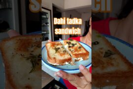 Dahi tadka sandwich recipe #shorts #healthyrecipe