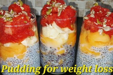 Pudding for Weight Loss Journey | Chia Seeds Pudding | Flaxseed Pudding | Sabja Seeds Pudding