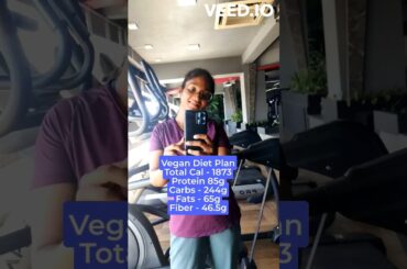 85 g of Protein  under 1900 Calories - Vegan Diet Plan #shorts #vegan #fitness