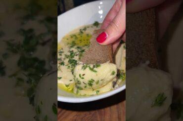 Fresh Homemade Hummus | Mediterranean Dip with Warm Bread