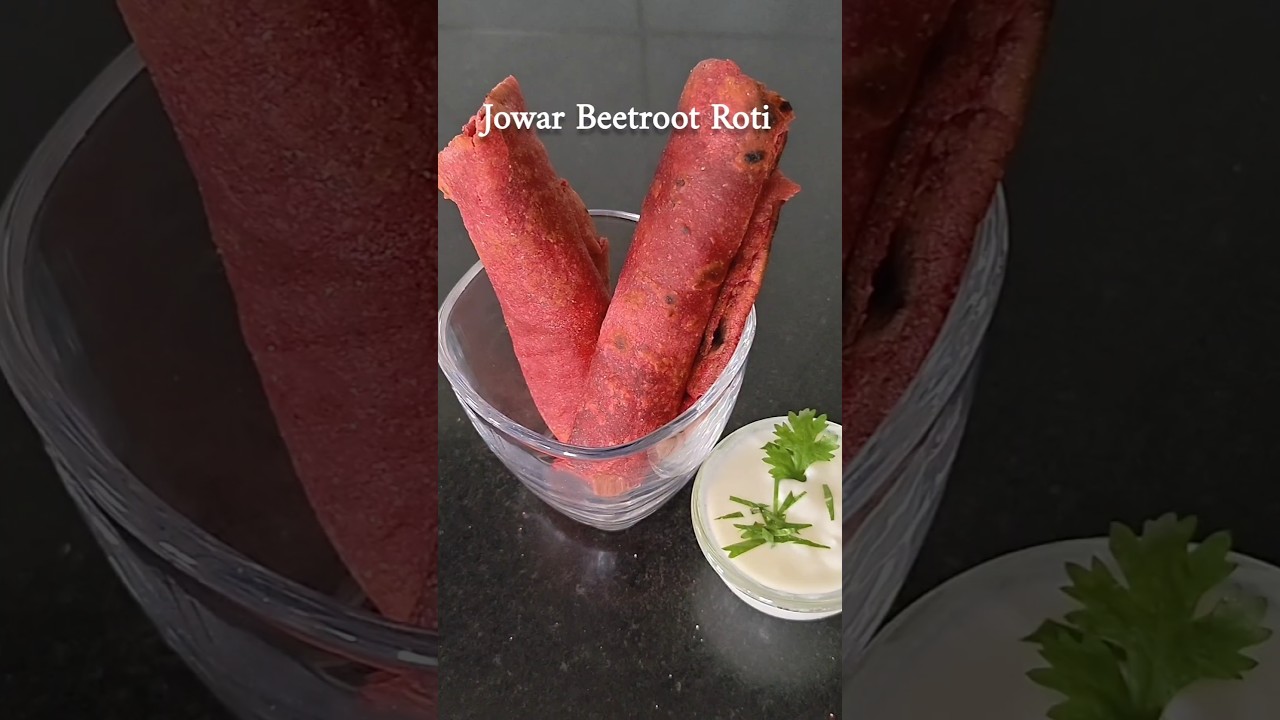 Jowar Beetroot Roti | Pink Soft Roti Jowar + Beetroot Healthy Weight Lose Recipe #shortsfeed #food Jowar Beetroot Roti | Pink Soft Roti Jowar + Beetroot Healthy Weight Lose Recipe #shortsfeed #food