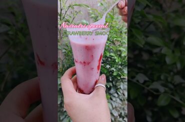Makhana strawberry smoothie | Healthy Navratri recipes #trending #food #dessert