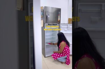 fridge organization & re stock #fridgeorganization #fridge #spacesavingideas #amazonfinds #trending