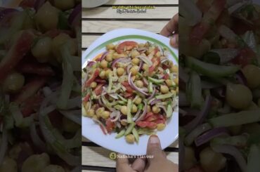 High Protein Salad | Chickpea Salad Recipe #shorts #ytshorts #food #cooking #nf