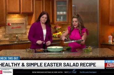 Nutritionist, dietician Karolyn Saweres makes a healthy Mediterranean Easter salad recipe