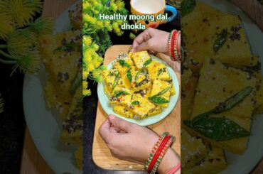 instant healthy breakfast recipe ll moong Dal dhokla #food #recipe #viral #short #recipe