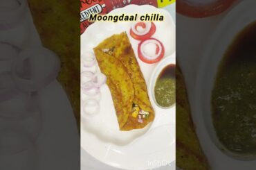 High Protein MoongDalChilla with surprise #chilla #dosa#breakfastideas #weightloss #shortsfeed