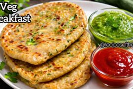 Veg Paratha | Breakfast Recipes | Healthy Kids Lunch Box Recipes | Indian Recipes