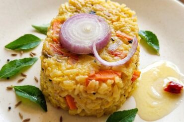 Healthy & High Protein Dal Khichdi | Weight Loss Dinner Idea|