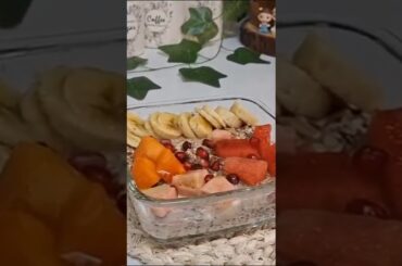 Oats chia pudding#recipe #healthyfood #shorts