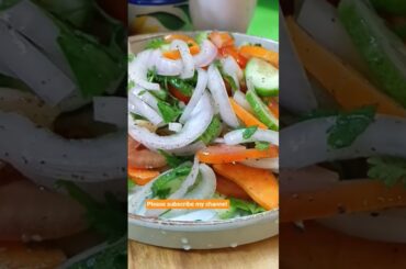 Green Salad making. Best Healthy Salad. Healthy breakfast.