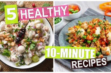 5 Healthy Breakfast Recipes for Weight loss | Ready in 10 Minutes | High Protein Breakfast