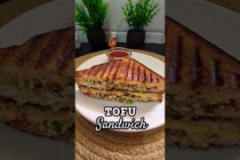 Looking for a healthy sandwich? Try this easy tofu sandwich #youtubeshorts #homemade #viralshorts