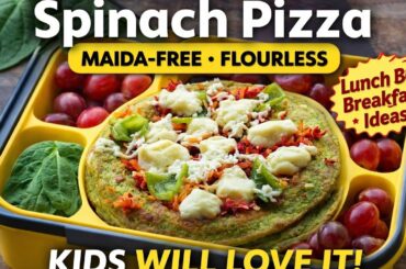 Healthy Morning Breakfast Tiffin Snacks for Kids | No Maida Pizza Recipe | Lunchbox Ideas