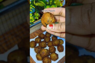 Banana Poppers l Healthy crunchy poppers #shortvideoviral #viral #recipe #trending #shorts