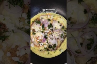 egg pizza sandwich /instant recipe/#shorts