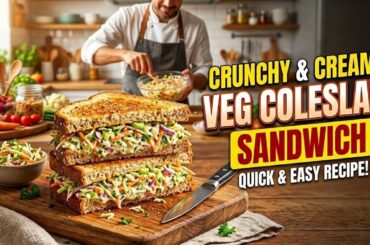 EP-02 | CRUNCHY & CREAMY VEG COLESLAW SANDWICH | EASY NO COOK RECIPE