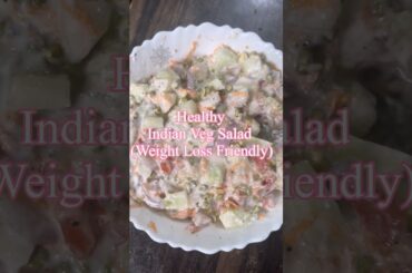 VERY SIMPLE & TASTY VEG SALAD #highprotein   #Shorts #viral