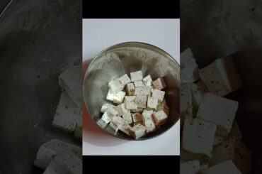 Day 04/50 2 Minute Lemon Pepper Paneer | Healthy High Protein Snack #paneer #food #healthy #shorts