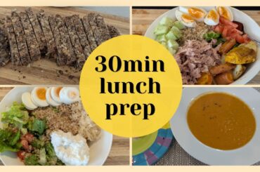 1 Week of Easy Lunches | 30 min Meal Prep