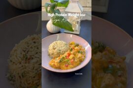 High Protein Soya Rice Bowl | Weight loss Dinner Recipe | Soya Curry & Herbs Rice #highproteinmeals