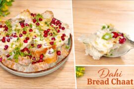 5 Min Fireless Cooking Recipe: Soft Tasty Healthy Bread Dahi Bhalla Chaat | Dahi Bread Chaat Recipe