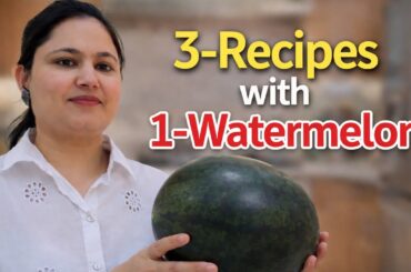 3-Recipes with 1-Watermelon #WatermelonHacks #SummerRecipes #healthysnacks #howto  #how #shortvideo