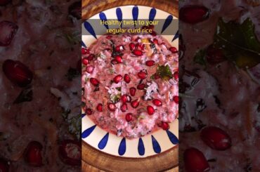 Beetroot curd rice| Simple. Cooling. Comforting quick meals #youtubeshorts #shorts #southindianfood