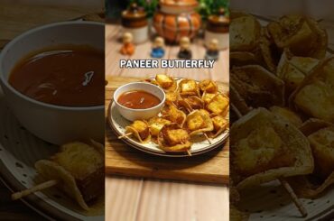 Paneer Butterfly Recipe | Easy Party Snack | Viral Paneer Snacks #shorts