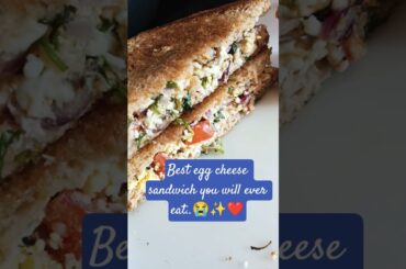 Egg sandwich, protein recipe.#recipe #food #cooking #protein #healthyrecipes #healthyeating #fitfood