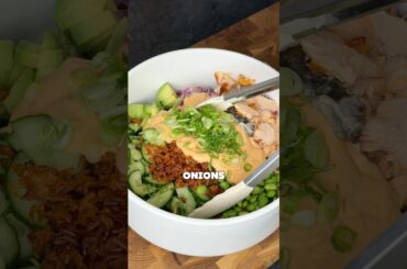 Crispy Rice Spicy Mayo Salmon Salad