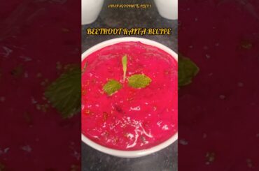 Healthy Beetroot Raita Recipe  | Quick & Nutritious Summer Side Dish #Shorts #viral #trending #reels