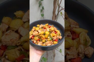 Healthy Chicken Pasta Recipe | High Protein Chatpata Pasta for Weight Loss  #tastymeals #fitnessmeal