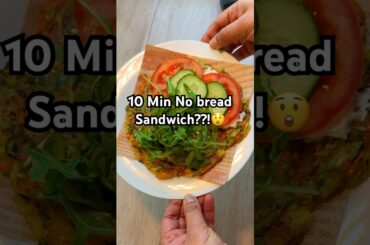 Healthy No-Bread Veggie Sandwich in 10 Minutes | Easy Low-Carb Recipe #healthy #easyrecipe #food
