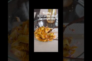 Healthy Sweet Potato chat weight loss #recipe #food #health #weightloss #foodshorts #trendingshorts