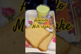 Healthy breakfast avocado shake and bread#healthy#milkshake #breakfast