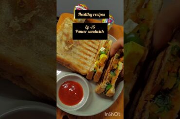 Healthy Paneer Sandwich | High Protein Breakfast Idea #food #recipe #sandwich #ytshorts #desi #yt