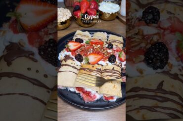 Crepas saludables de avena #ideasdecomida #recipe #food #cocinaconsabor #foodie #crepes