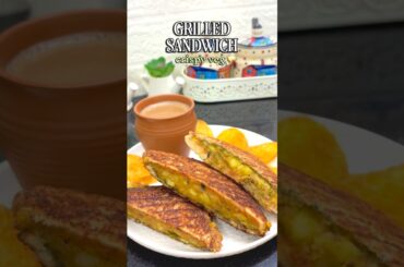 10 Minute Crispy Veg Grilled Sandwich Recipe #shorts #ytshorts