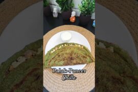 Palak Paneer Chilla Recipe | Healthy Breakfast in 10 Minutes #youtubeshorts #homemade #viralshorts