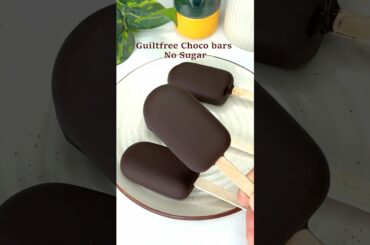 Guilt-free Magnum Ice Cream | Healthy Ice Cream | Healthy Choco Bars #food #easyrecipe #summer
